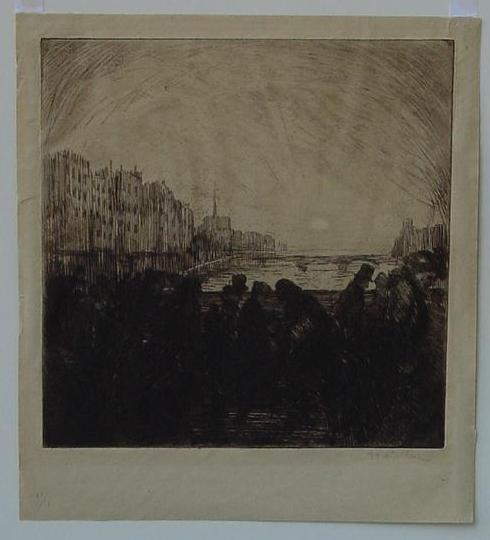 Effet de soleil couchant cropped – Théophile Steinlen Tablo
