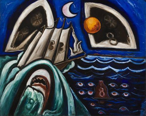 Eight Bells Folly Memorial to Hart Crane (1933) - Marsden Hartley Tablo