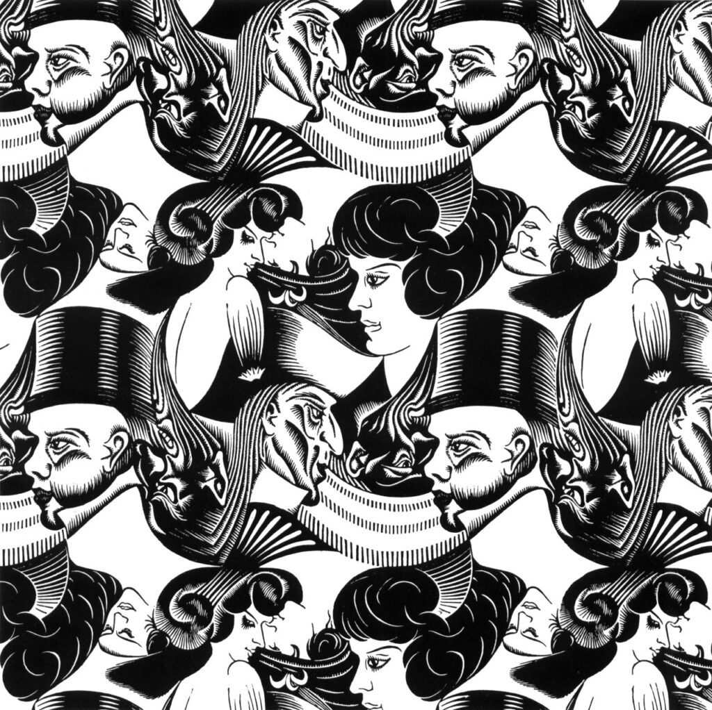 Eight Heads (1922) - M. C. Escher Tablo