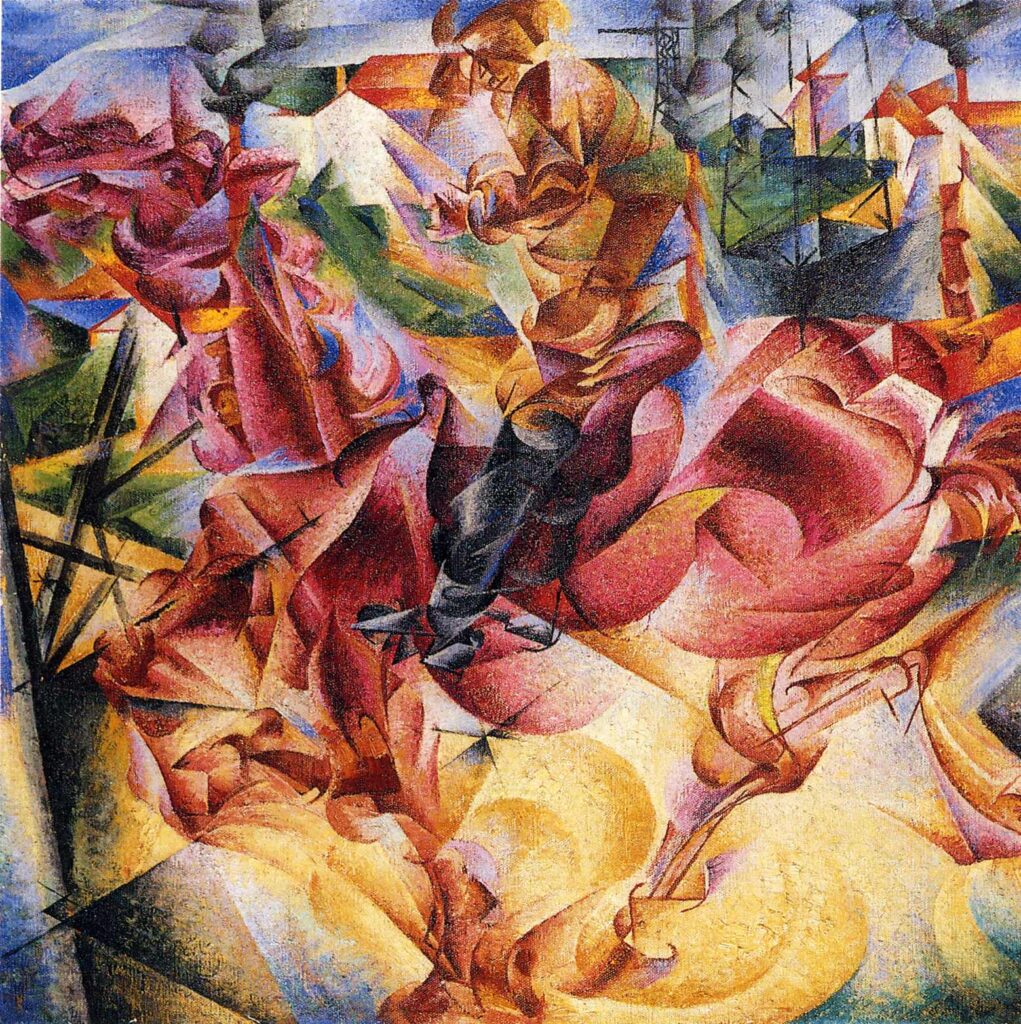 Elasticity (1912) – Umberto Boccioni Tablo