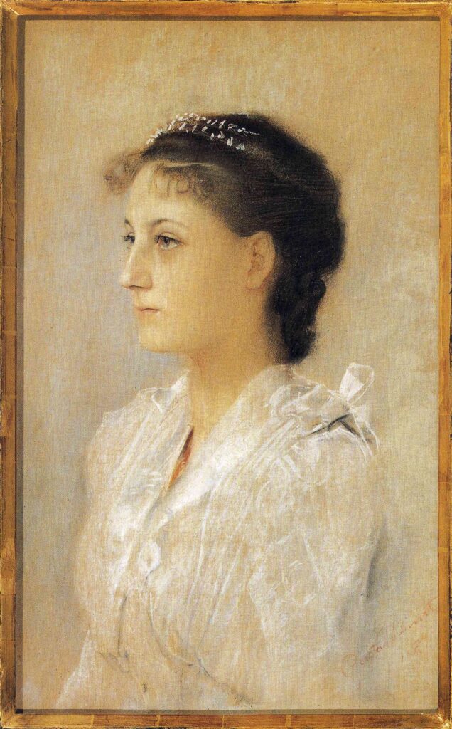 Emilie Flöge, Aged 17 (1891) - Gustav Klimt Tablo