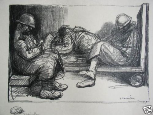 En Attendant Le Depart (1916) – Théophile Steinlen Tablo
