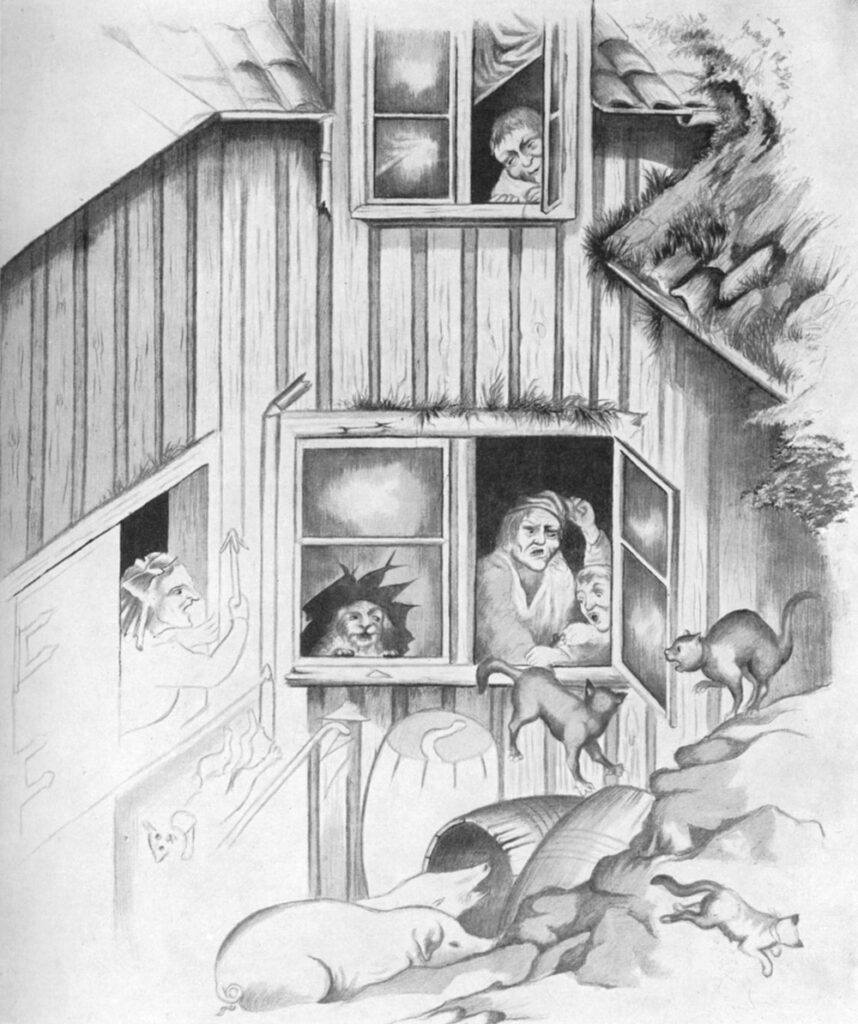 En Avbrytelse Av Kattemusik - Theodor Severin Kittelsen Tablo