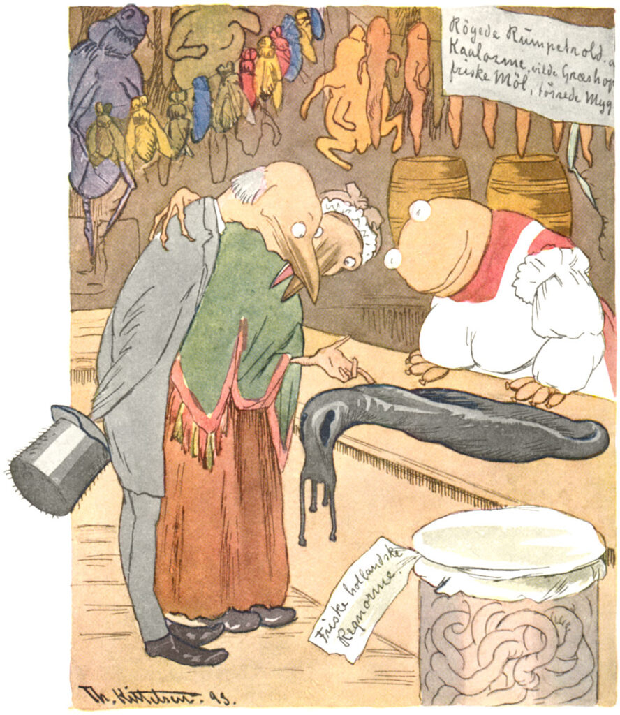 En Delikatessehandel (1894) - Theodor Severin Kittelsen Tablo