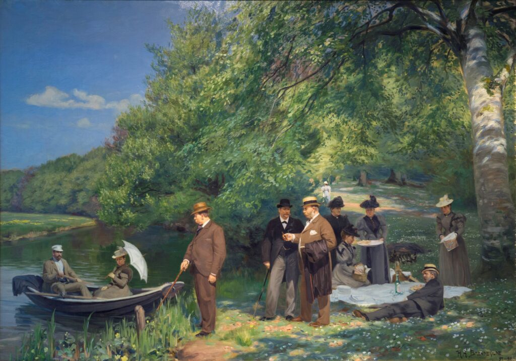 En Skovtur Ved Odense Å (1897) - Hans Andersen Brendekilde Tablo