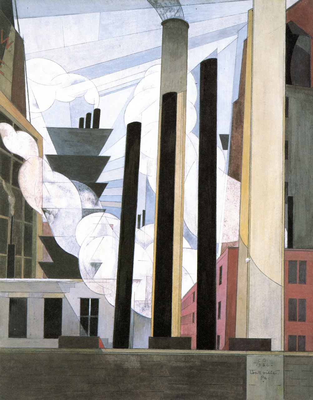 End of the Parade, Coatesville, Pa. (1920) - Charles Demuth Tablo