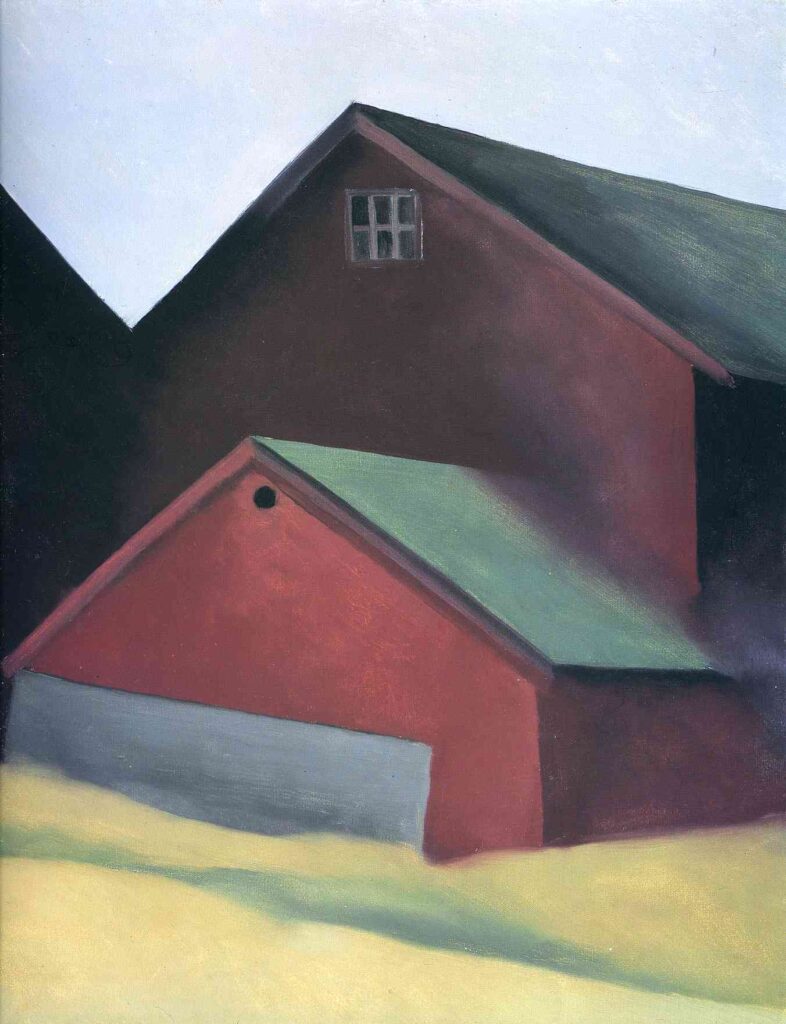 Ends Of Barns (1922) - Georgia O'Keeffe Tablo