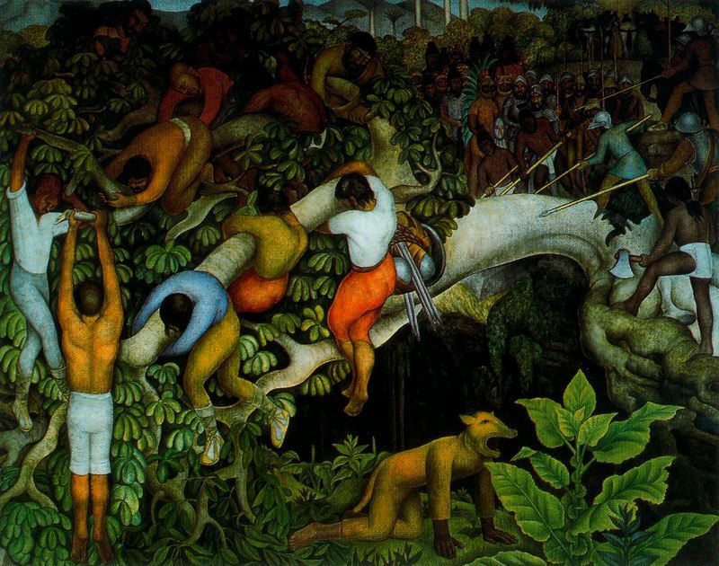 Entering the City (1930) – Diego Rivera Tablo