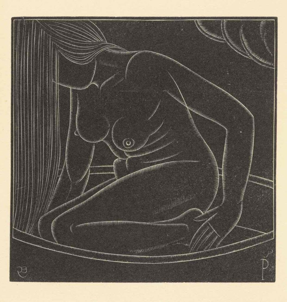 Eric Gill’s Girl in Bath II (Petra) (1923) - Eric Gill Tablo