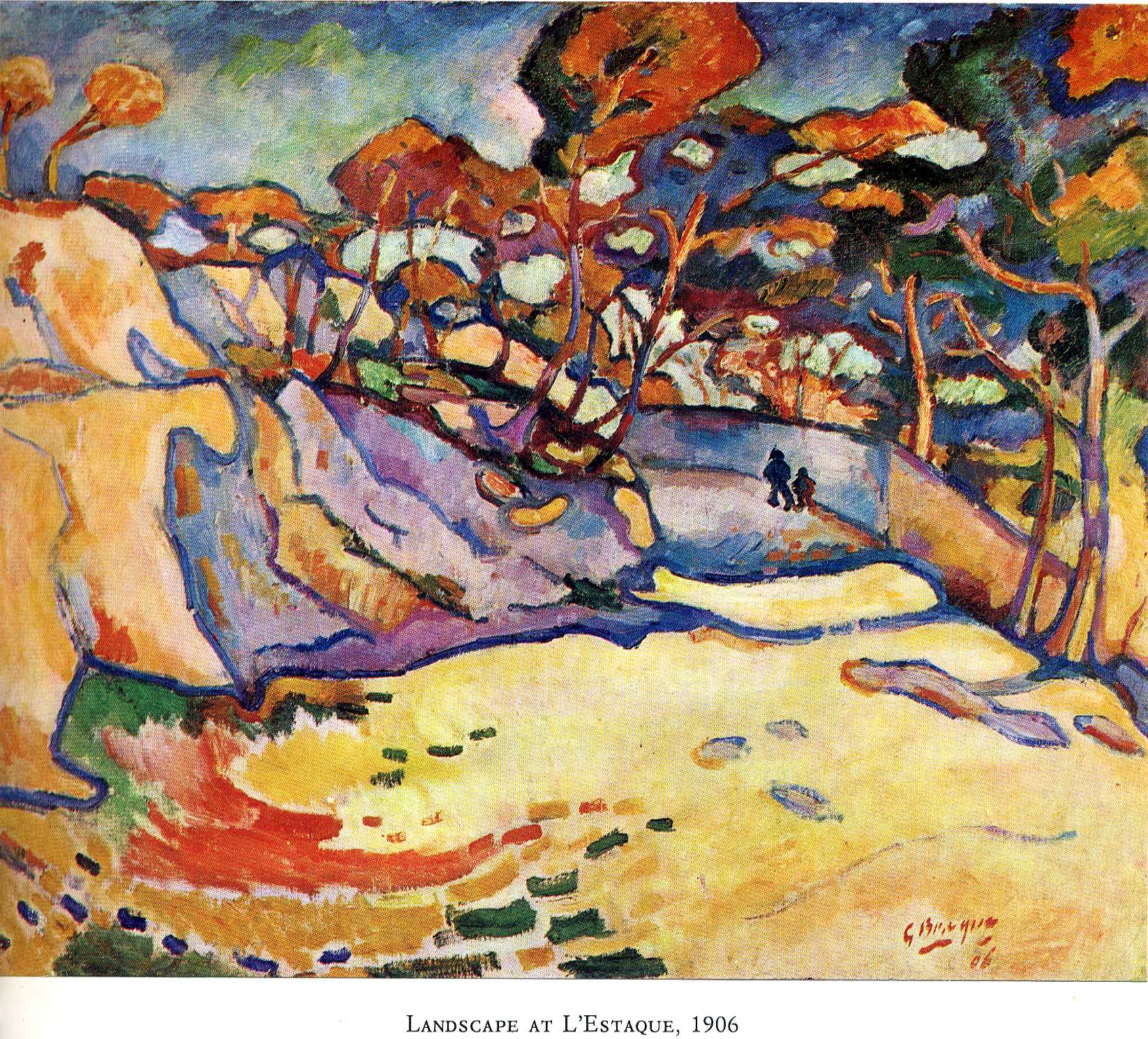 Estaque, the harbour (1906) - Georges Braque Tablo