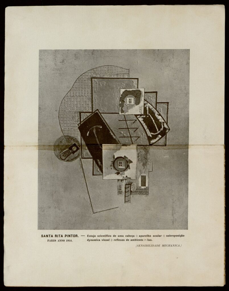 Estojo scientífico de uma cabeça + aparelho ocular + sobreposição dynamica visual + reflexos de ambi (1914) - Guilherme de Santa-Rita Tablo