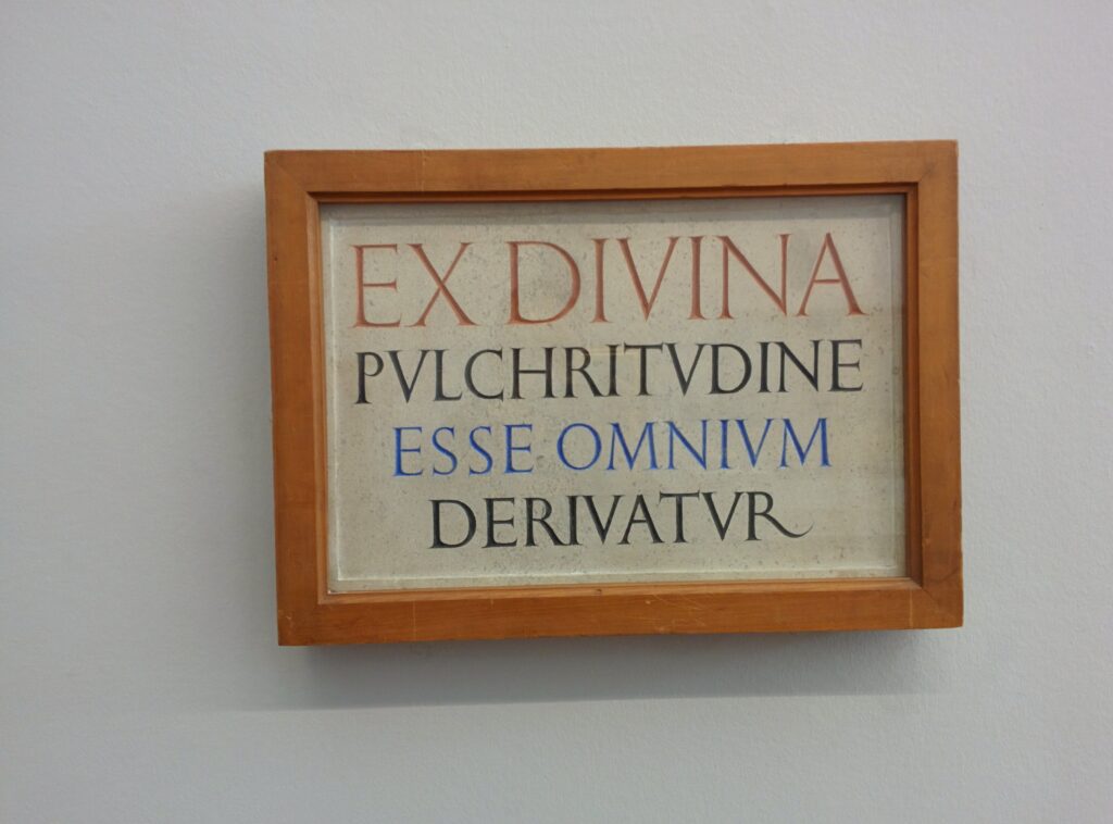 Ex Divina Pulchritudine (1926) - Eric Gill Tablo