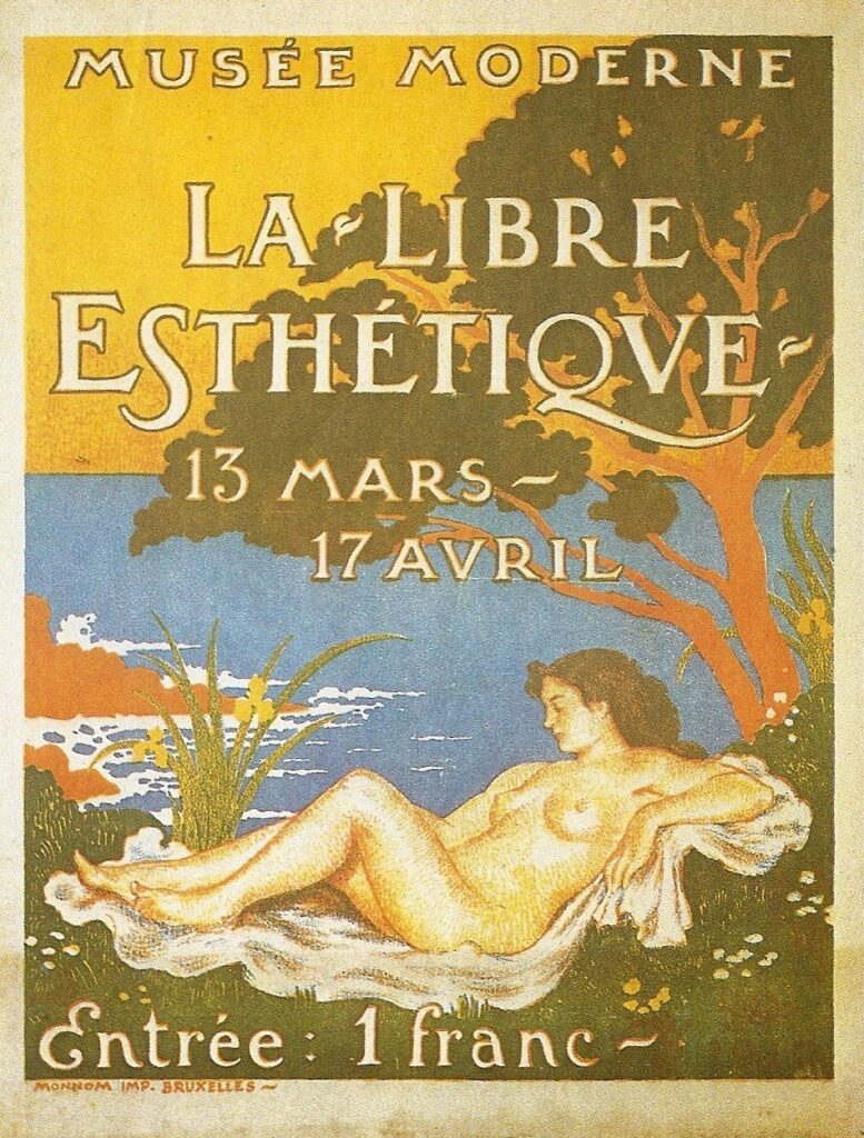 Exhibition poster for La Libre Esthétique (1910) - Georges Lemmen Tablo
