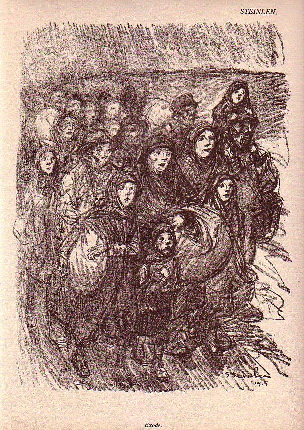 Exode (1915) – Théophile Steinlen Tablo