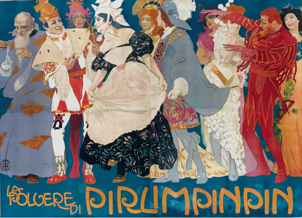 Féerie in Tre Atti E 16 Quadri (1907) - Leopoldo Metlicovitz Tablo