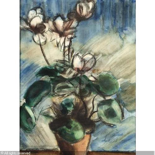 FLOWER STILL LIFE - Henri Le Fauconnier Tablo