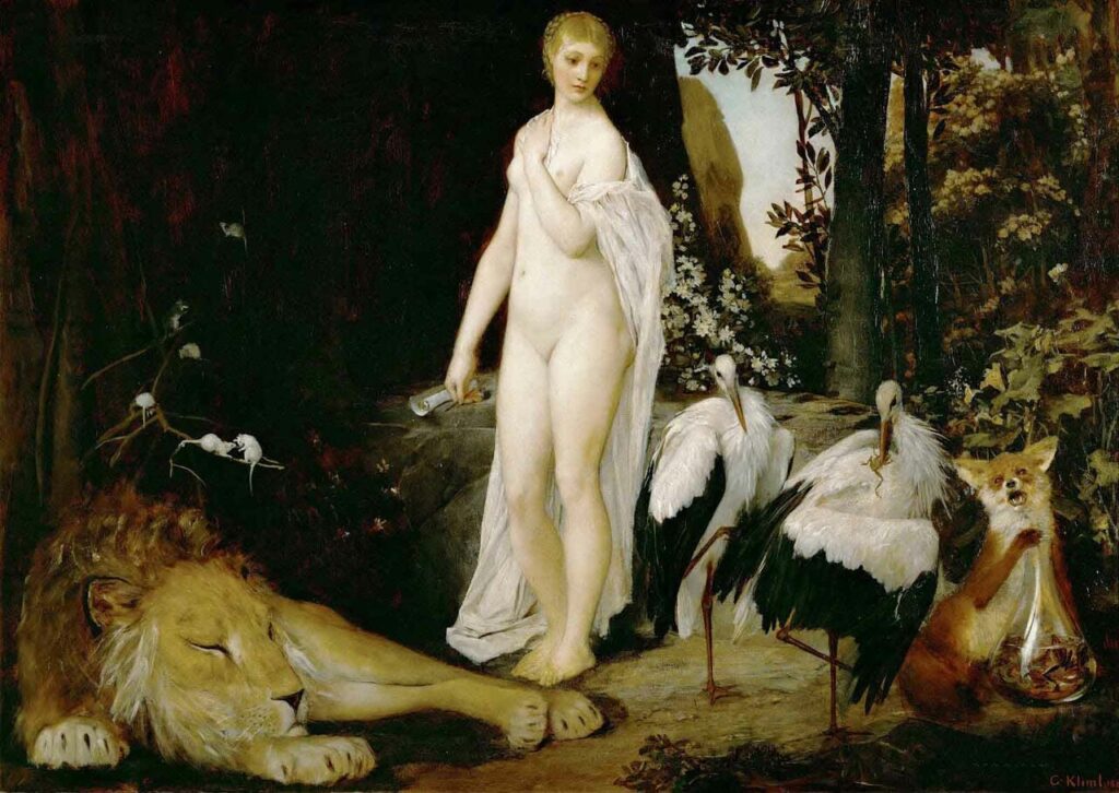 Fable (1883) - Gustav Klimt Tablo