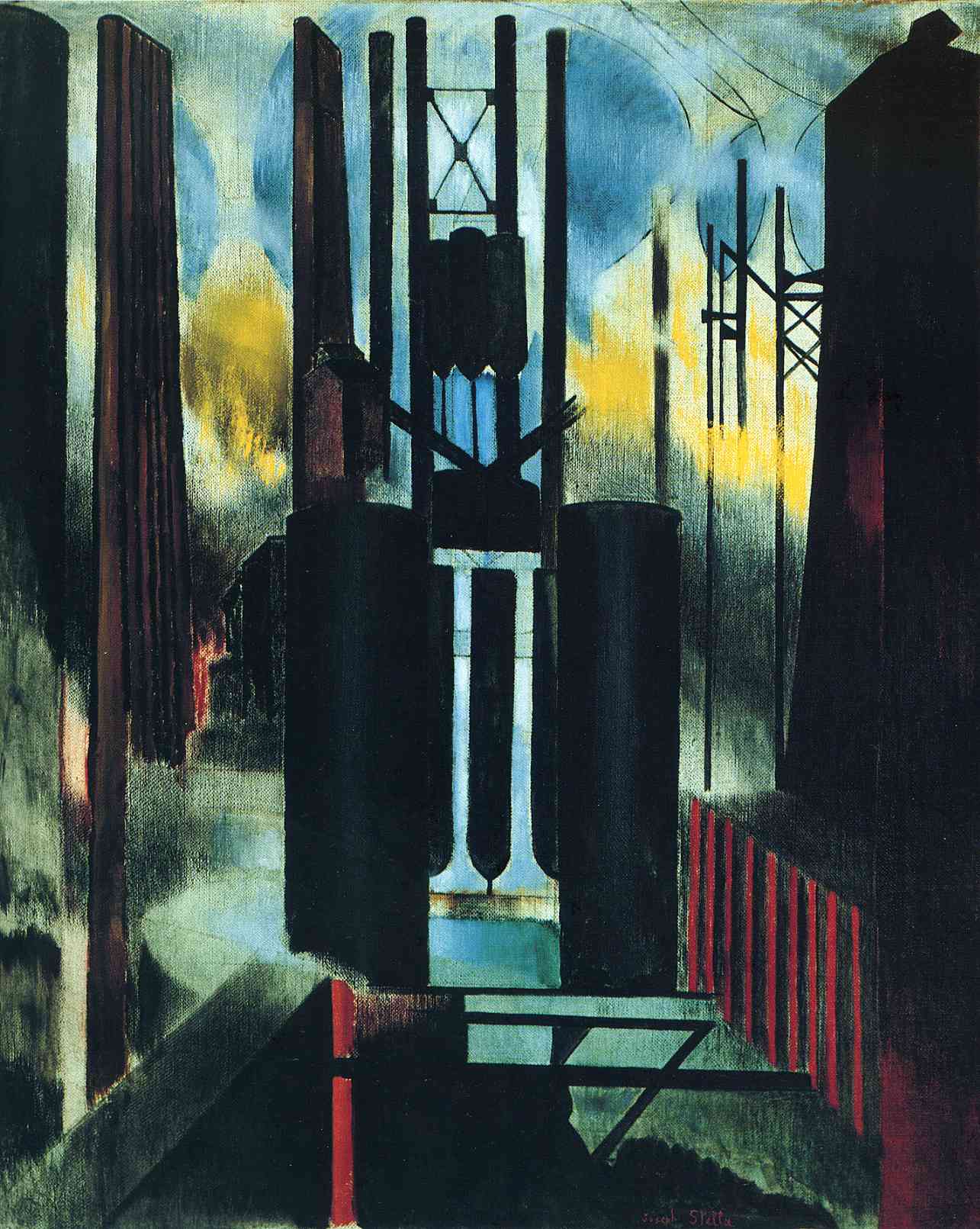 Factories - Joseph Stella Tablo
