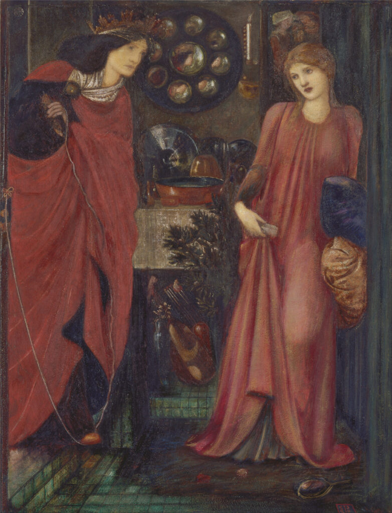 Fair Rosamond and Queen Eleonor (1861) - Edward Burne-Jones Tablo