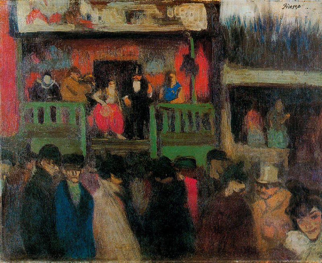 Fairground (1900) - Pablo Picasso Tablo