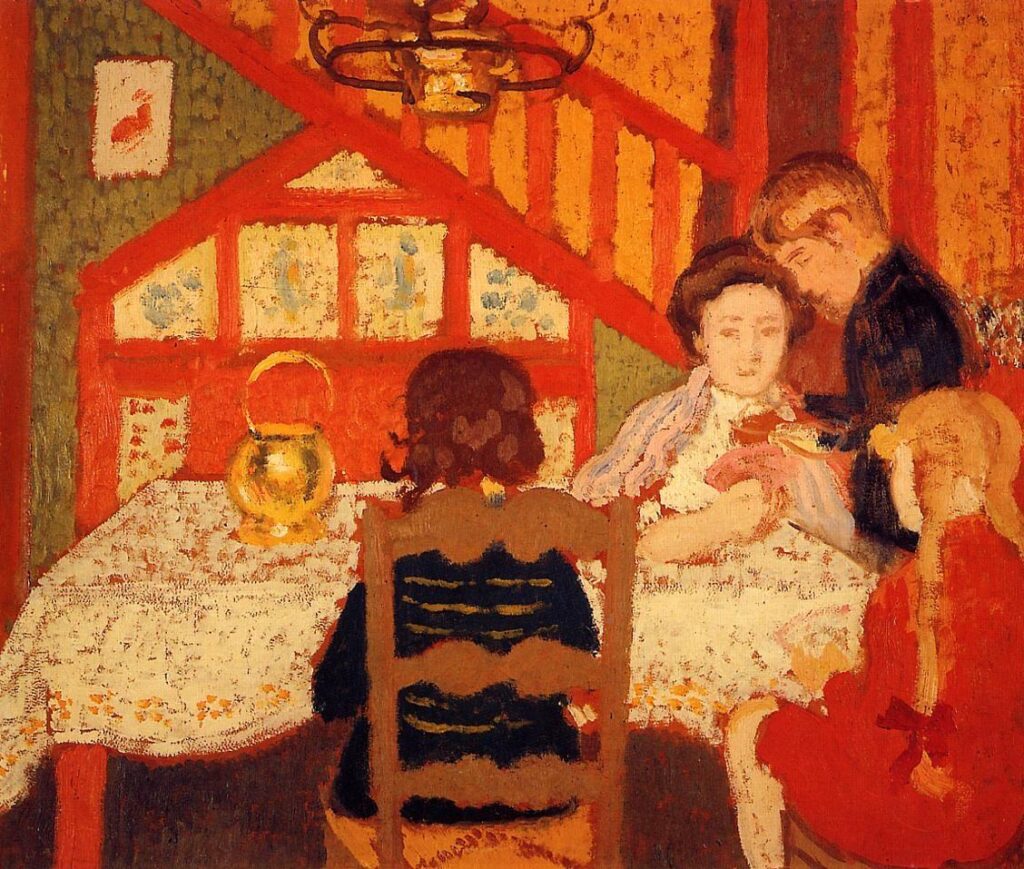 Family Gathering in Saint Idesbald – Georges Lemmen Tablo