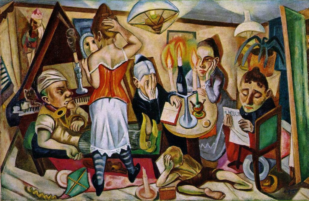 Family Picture (1920) - Max Beckmann Tablo