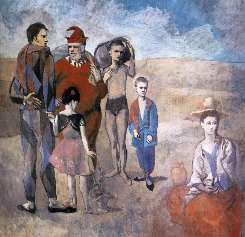 Family of acrobats (Jugglers) (1905) - Pablo Picasso Tablo