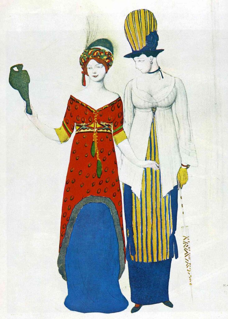 Fantasy on modern costume (1910) - Léon Bakst Tablo