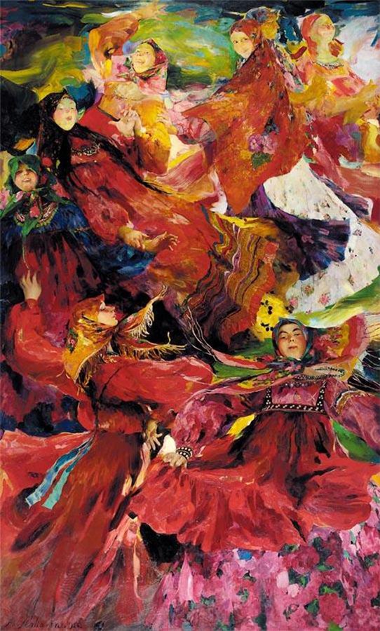 Farandole (1926) – Filipp Malyavin Tablo