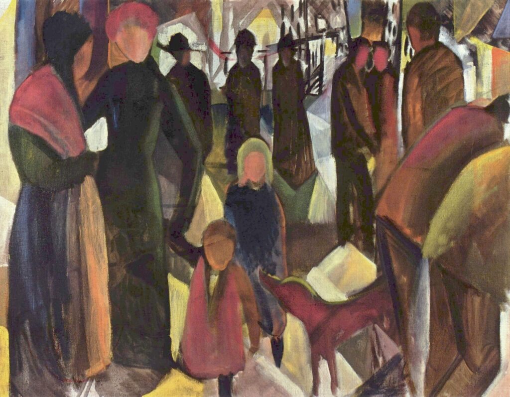 Farewell (1914) - August Macke Tablo