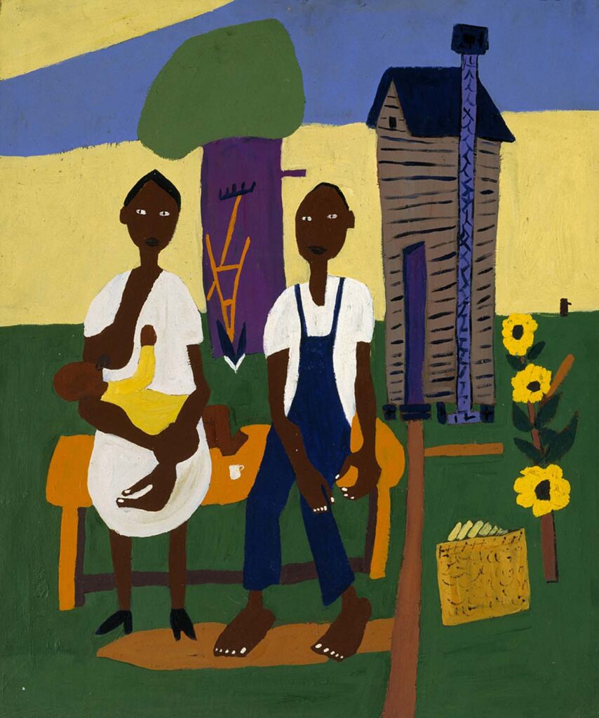 Farm Family Nursing Child (1944) - William H. Johnson Tablo
