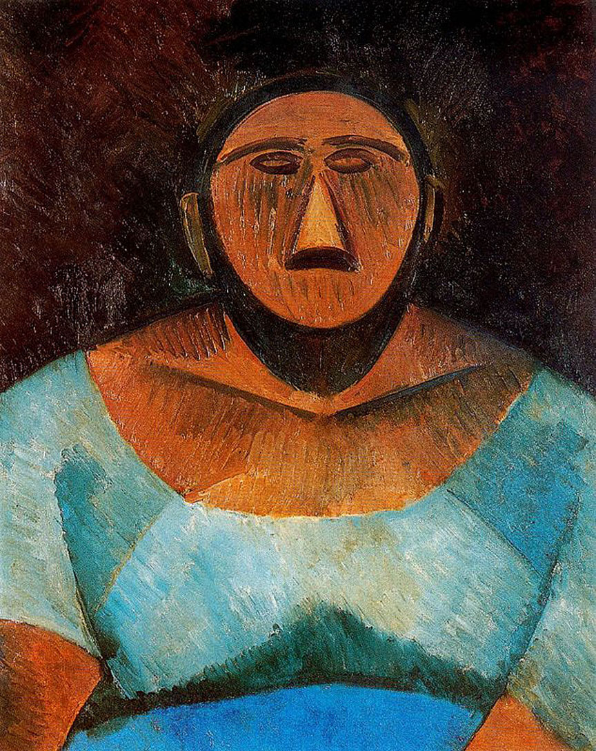Farm woman (1908) - Pablo Picasso Tablo