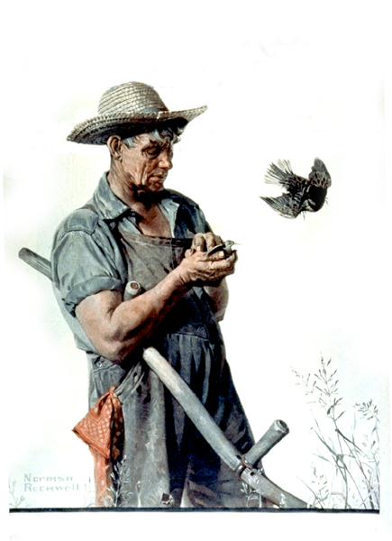 Farmer (1923) - Norman Rockwell Tablo