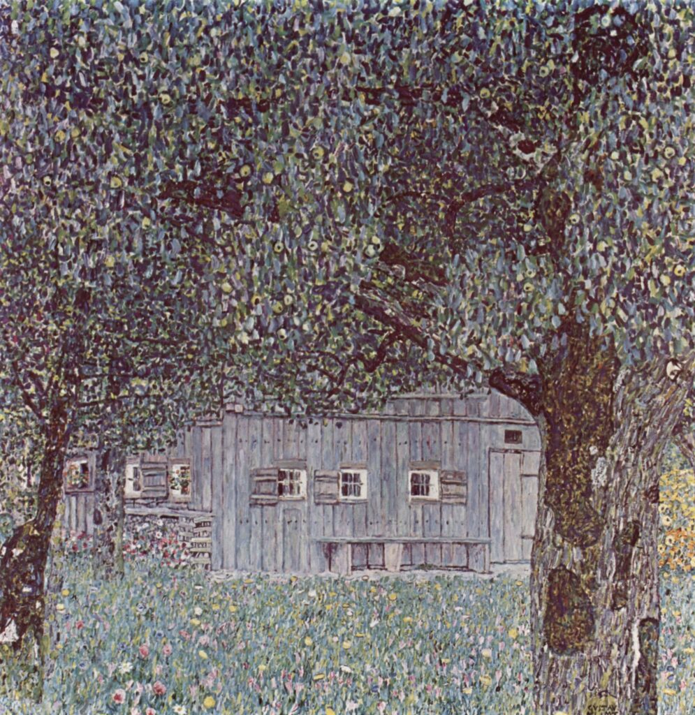 Farmhouse in Upper Austria (1911) - Gustav Klimt Tablo
