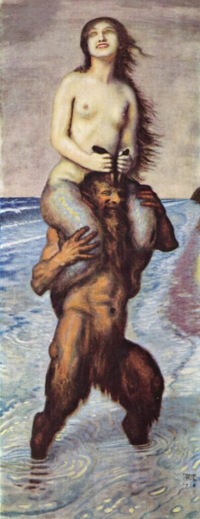 Faun and Mermaid (1918) – Franz Stuck Tablo