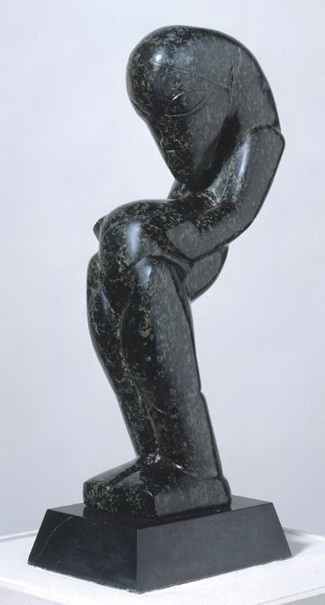 Female Figure in Flenite (1913) - Jacob Epstein Tablo