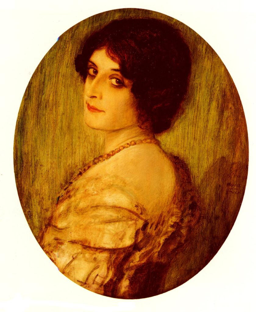 Female Portrait - Franz Stuck Tablo
