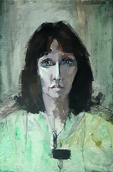 Female Portrait - Valentin Khrushch Tablo