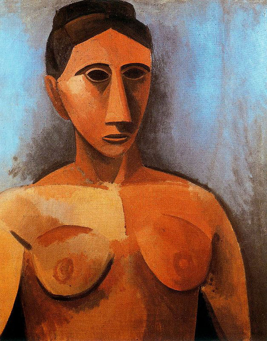 Female bust (1907) - Pablo Picasso Tablo