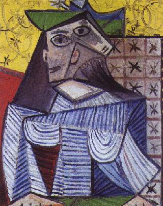 Female bust (Portrait de Dora Maar) (1941) - Pablo Picasso Tablo