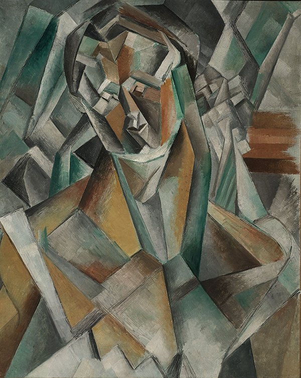 Femme Assise (1909) - Pablo Picasso Tablo