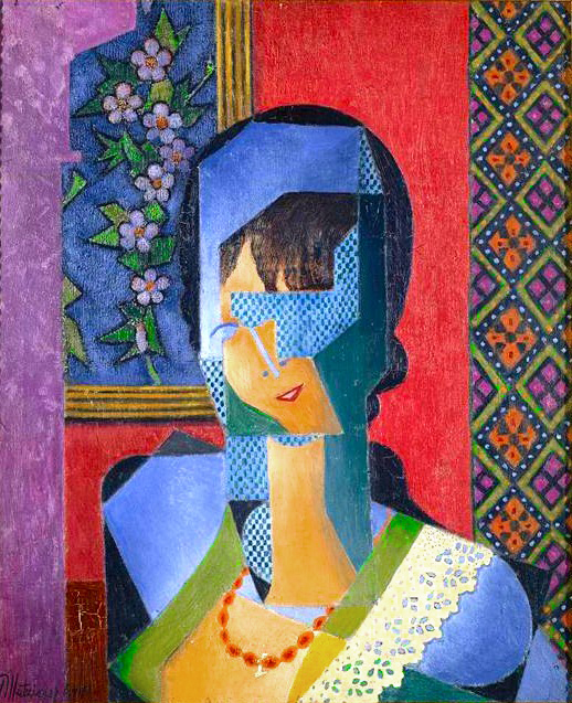 Femme à la dentelle (1916) - Jean Metzinger Tablo