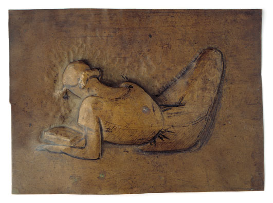 Femme étendue lisant (1929) - Julio González Tablo
