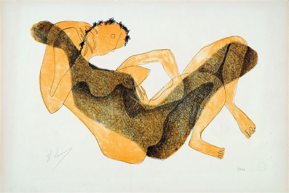Femme allongée au bras levé (1950) - Henri Laurens Tablo