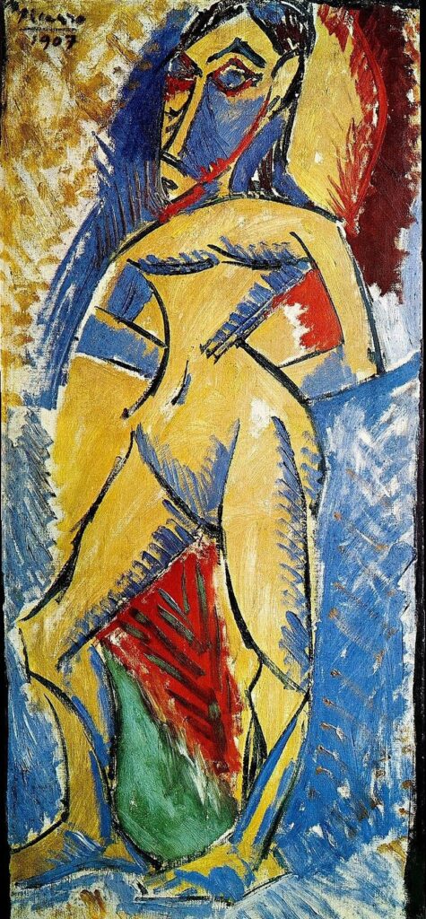 Femme nue (1907) - Pablo Picasso Tablo