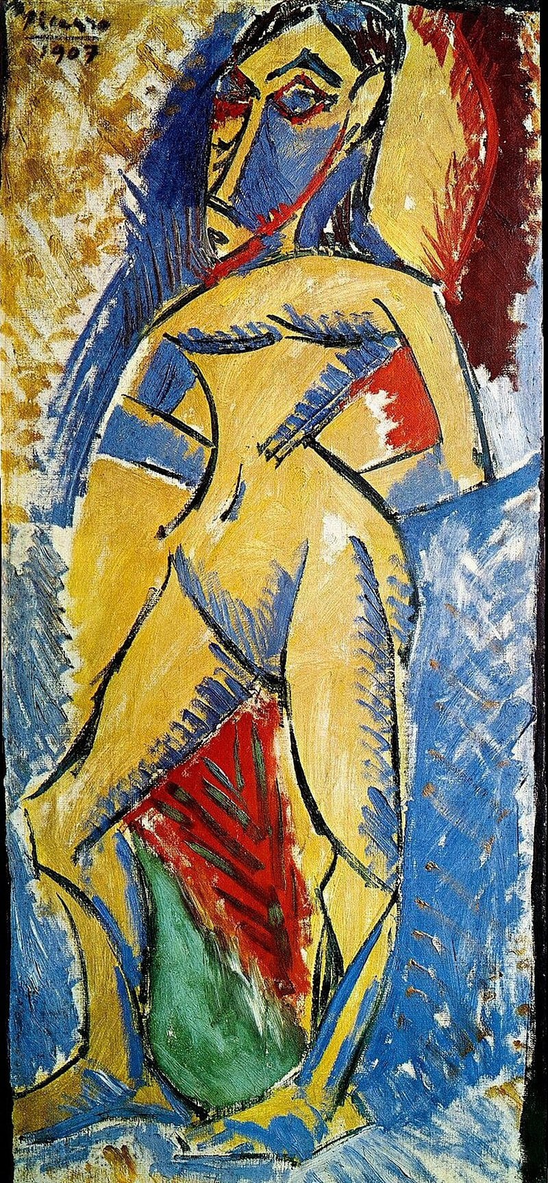 Femme nue (1907) - Pablo Picasso Tablo