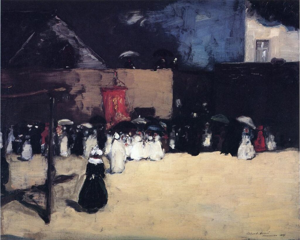 Fete du Dieu Concarneau (1899) - Robert Henri Tablo