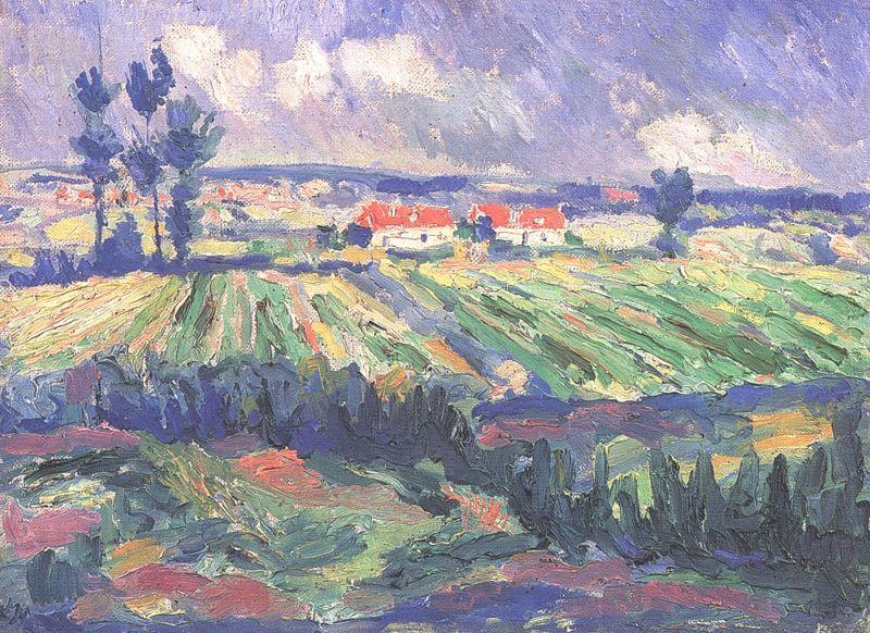 Fields - Kazimir Malevich Tablo