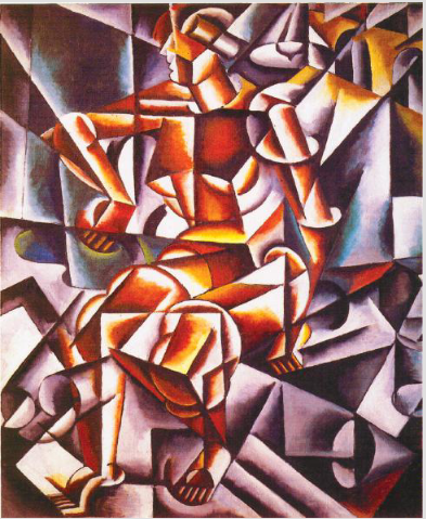 Figure + House + Space - Lyubov Popova Tablo