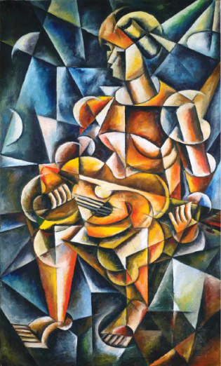 Figure Playing a Guitar - Lyubov Popova Tablo